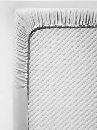 FLEURESSE | Drap-housse en satin Royal Uni 90x200cm Argent | silber